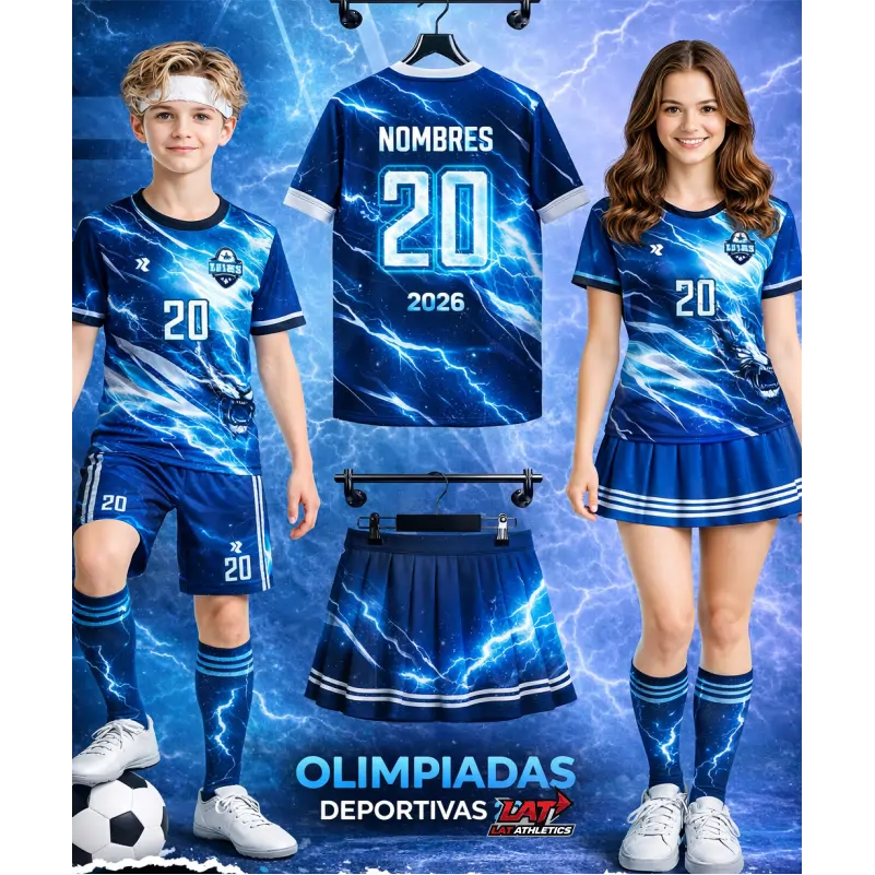 conjunto deportivo olimpiadas 2026 con rayos